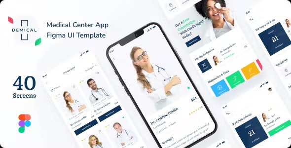 Best Medical Center App UI Template