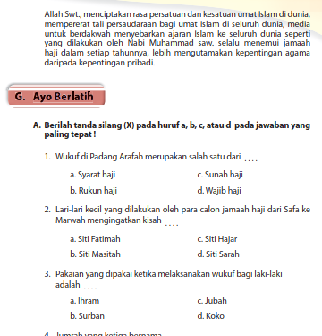 1 Wukuf Di Padang Arafah Merupakan Salah Satu Dari A Syarat Haji C Sunah Haji B Rukun Haji D Wajib Haji Teras Edukasi