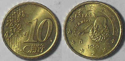 spain euro 10 cent 1999