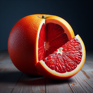 A very ripe orange.