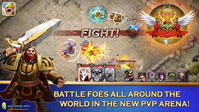  Here players control various types of heroes Download Clash of Lords 2 APK + Data v1.0.243 for Android