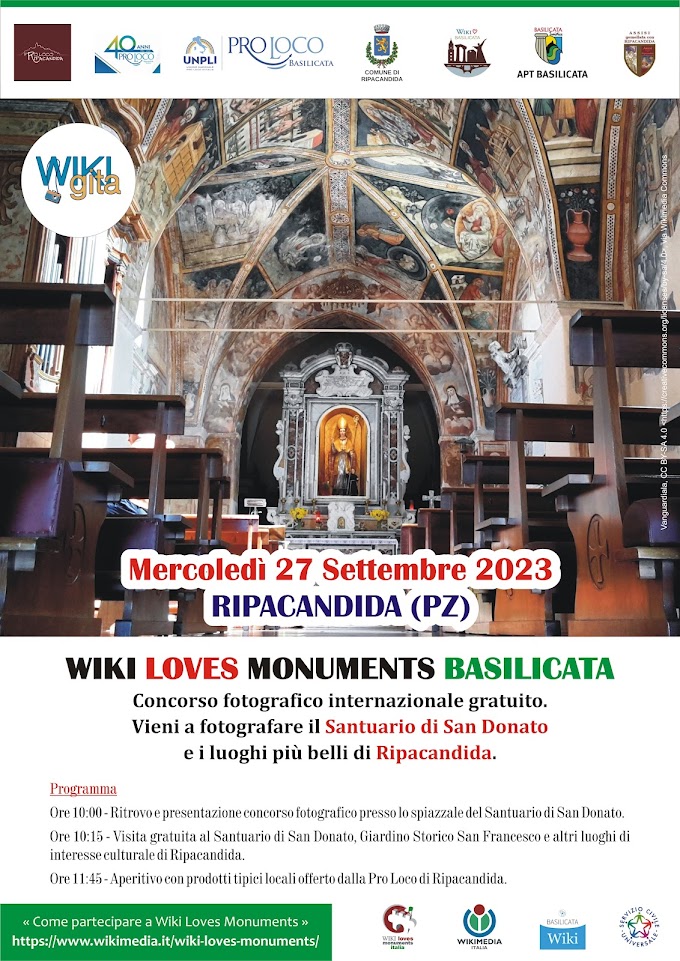 ''Wiki Loves Basilicata", valorizzare il patrimonio religioso lucano con la Pro loco Unpli