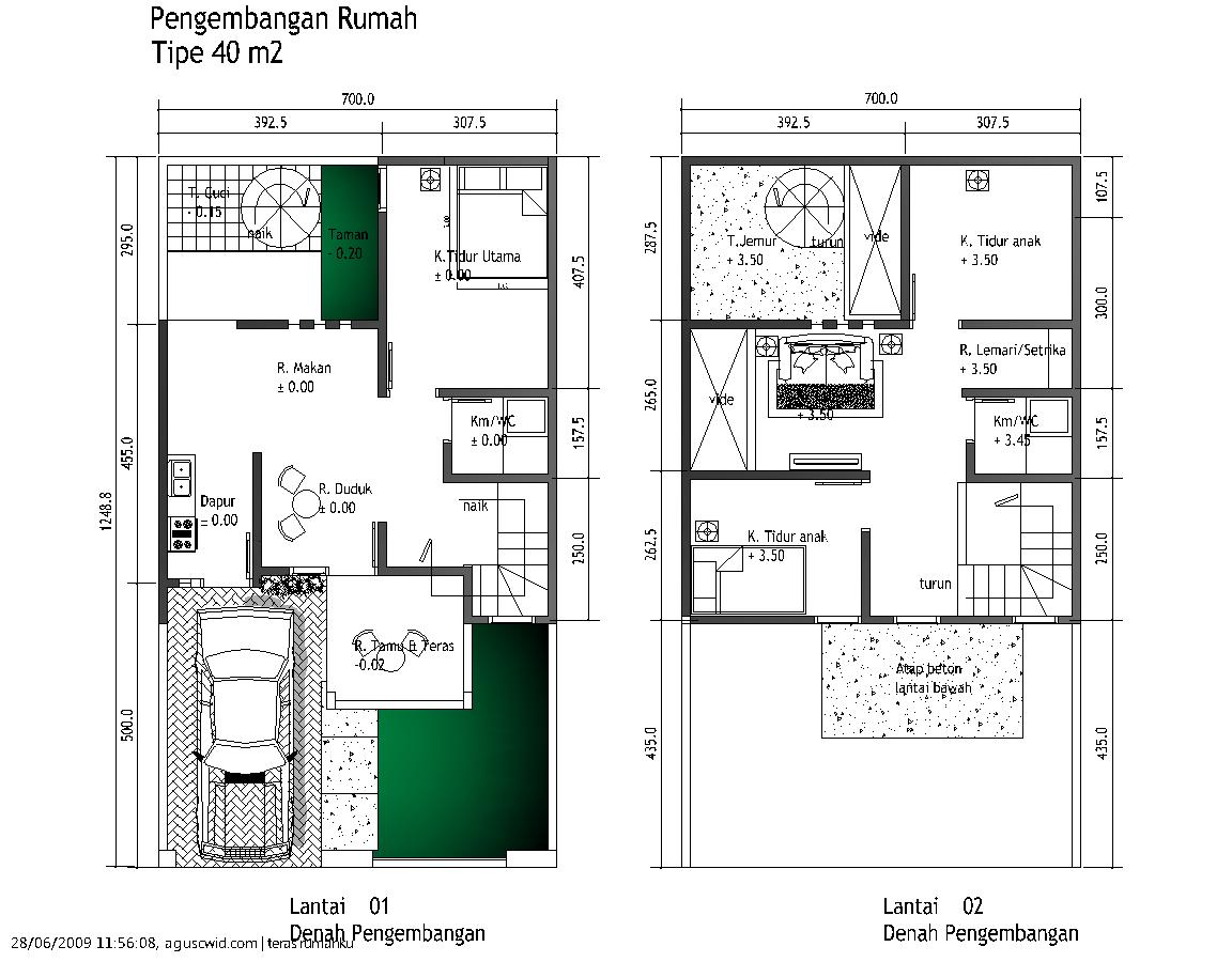  Desain  dan Denah Rumah  Minimalis 