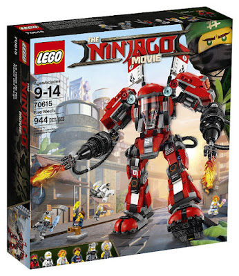 LEGO Ninjago LA PELICULA - 70615 Robot del Fuego | 2017 | Juego de Construcción | JUGUETE  caja