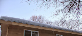 north side roof ice dam