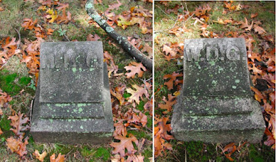 Headstones of Metitabel Dawes Goddard and her son William