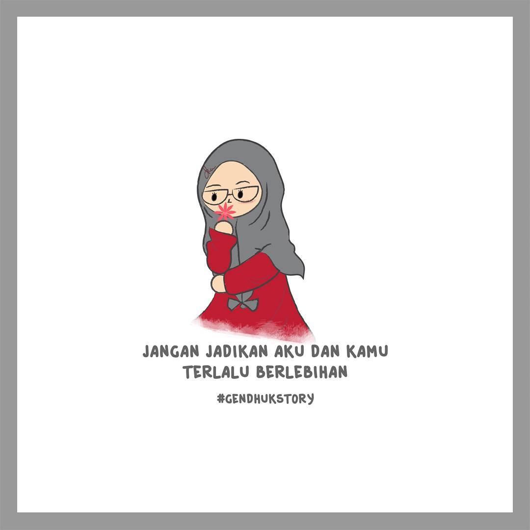 Inspirasi Terbaru 40 Gambar Kartun Muslimah Dan Kata Kata Nya
