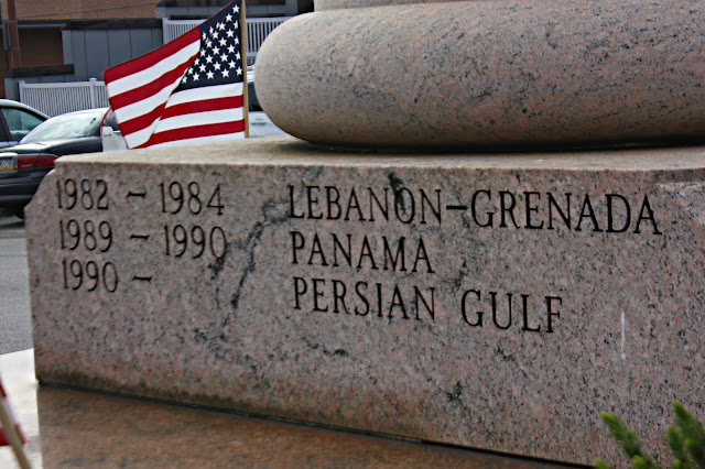 Memorial listing most recent American wars