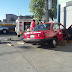 Se accidenta taxista al chocar contra barda