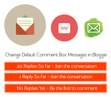 Changing Comment Messages in Blogger
