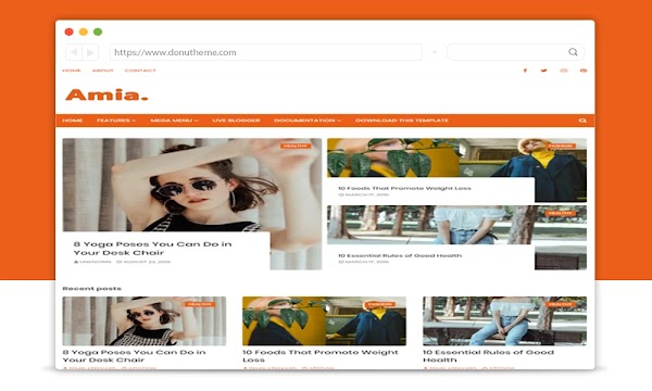 Amia Responsive Blogger Template