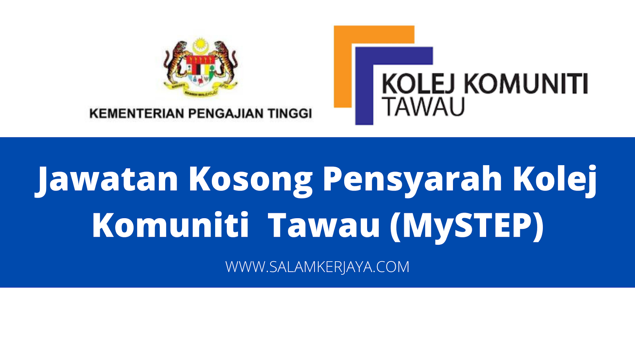 Jawatan Kosong Pensyarah Kolej Komuniti Tawau Sabah Mystep