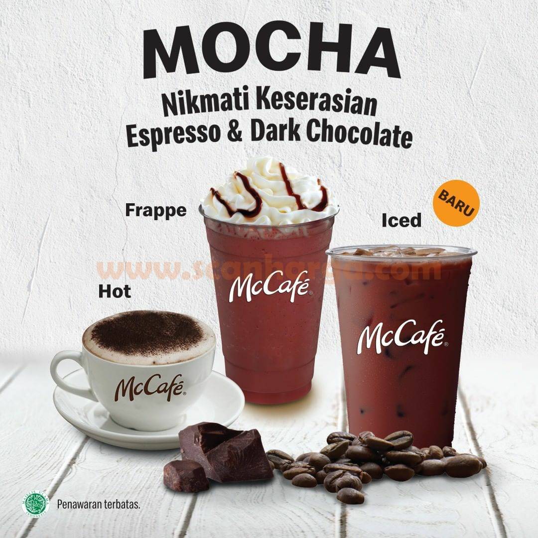 McDonalds Mocha series menu Baru di McCAFE