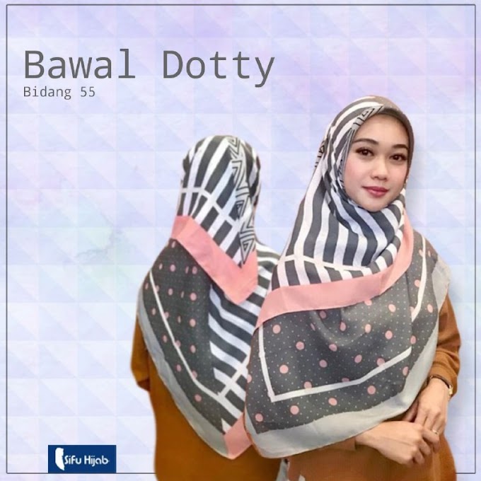 Tudung Murah Sifu Hijab Bawal Dotty (Bidang 60)