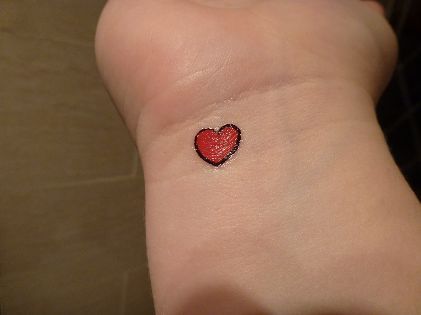 Heart Tattoos On Wrist