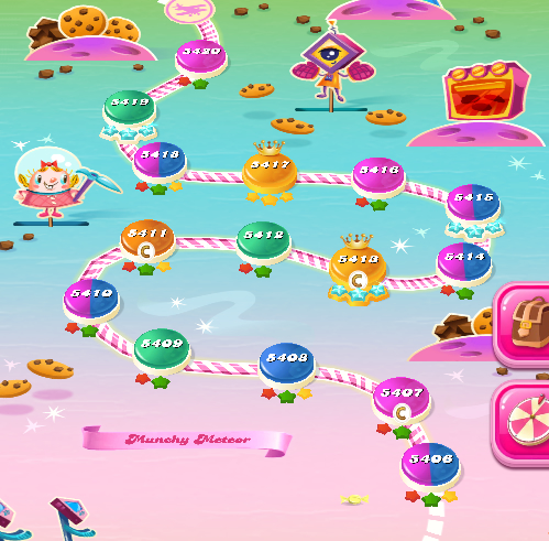 Candy Crush Saga level 5406-5420