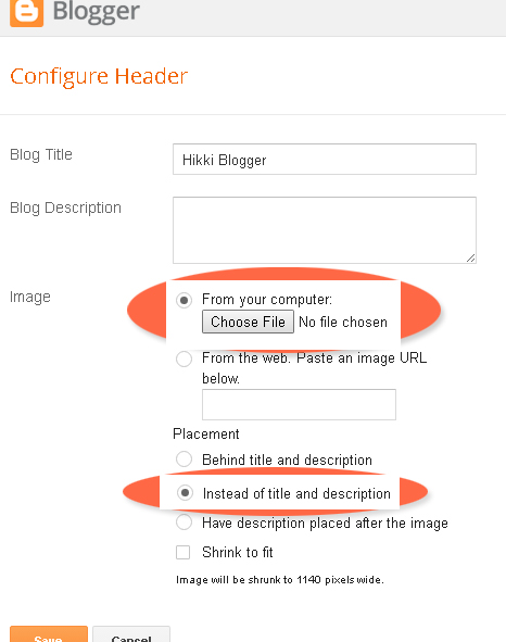 how to add a logo to blogger step 3