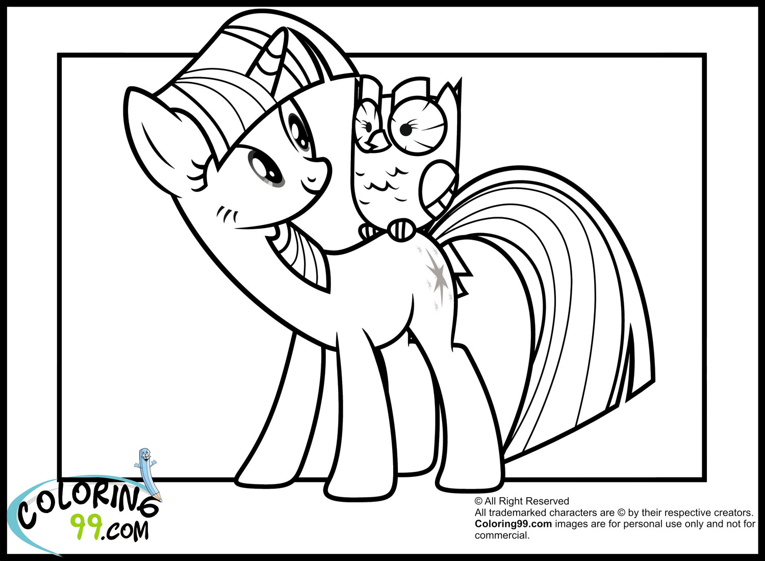 my little pony coloring pages twilight sparkle - My Little Pony Friendship is Magic Free Printables 