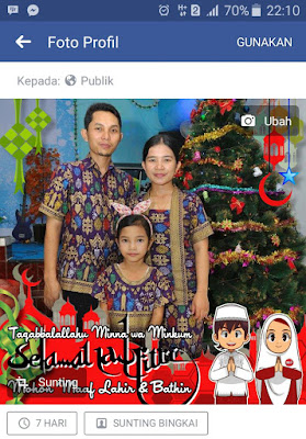 Cara membuat bingkai foto Profil Facebook ucapan hari raya 