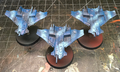 T'au Air Caste Aeronautica Imperialis Skies of Fire Barracuda WIP