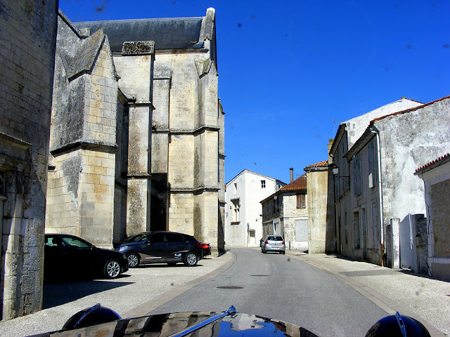 Driving through a village in Charente-Maritime, France. Photo by Loire Valley Time Travel.