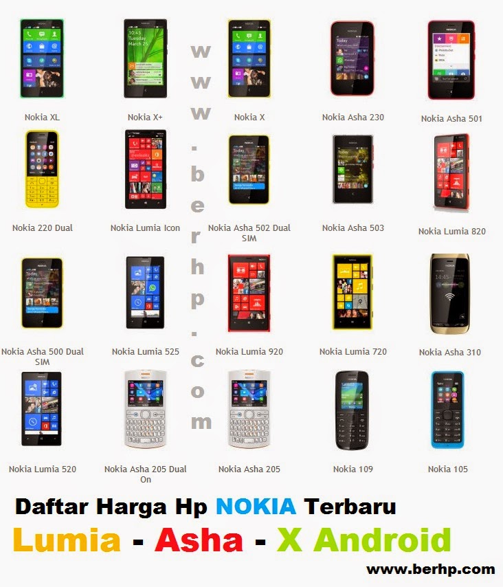  Daftar  Harga Hp  Nokia  Asha HAIRSTYLE GALLERY
