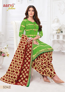 Aarvi Fashion Special Patiyala Cotton Dress Material Collection Exporter And Wholesaler