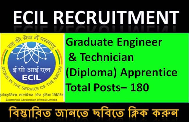 Graduate Engineer / Technician Recruitment 2021 By ECIL | ECIL Apply Online