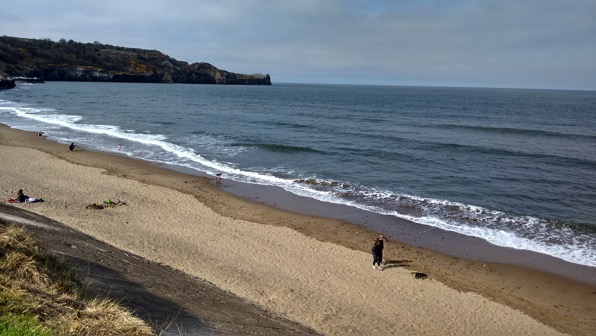 Sandsend a long beach