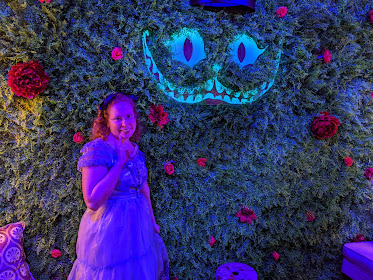 The Princess Blogger under the Cheshire Cat Foliage