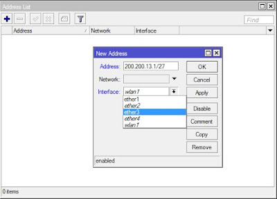 konfigurasi ip address router mikrotik