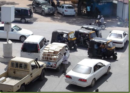 Intersection - rickshaws