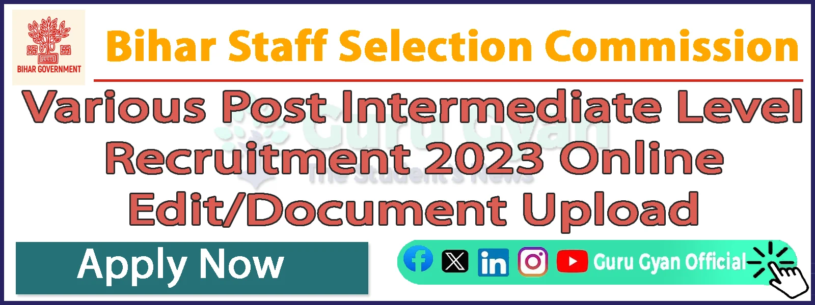 BSSC Inter Level Edit & Upload Documents 2024