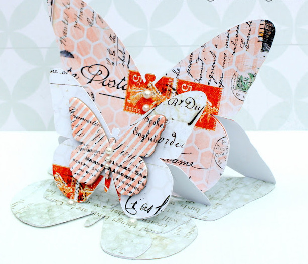 3D Butterfly Card.