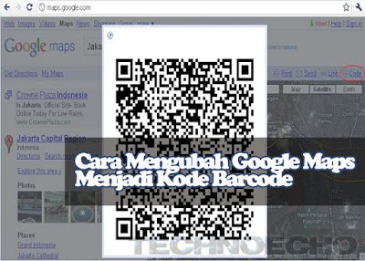 cara membuat barcode lokasi google maps