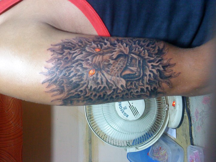 Lion Tattoo on Arm Thursday August 26 2010