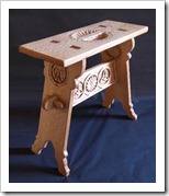 Medieval Oak Stool-1