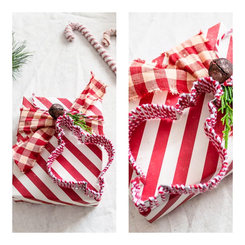 Fabulous DIY Christmas wrapping ribbon and labels