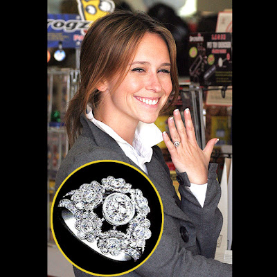 Celebrity Jennifer Love Hewitt engagement ring. Jessica Alba Size: 5 carats