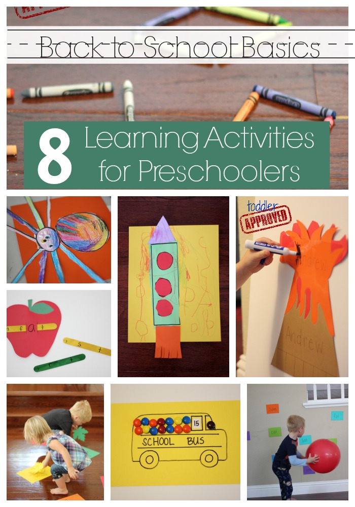 Back to School Basics: 8 Learning Activities for Preschoolers