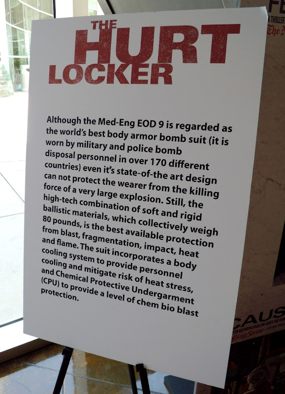 The Hurt Locker movie bomb suit info