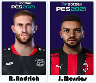 PES 2021 Faces Robert Andrich & Junior Messias by Shaft