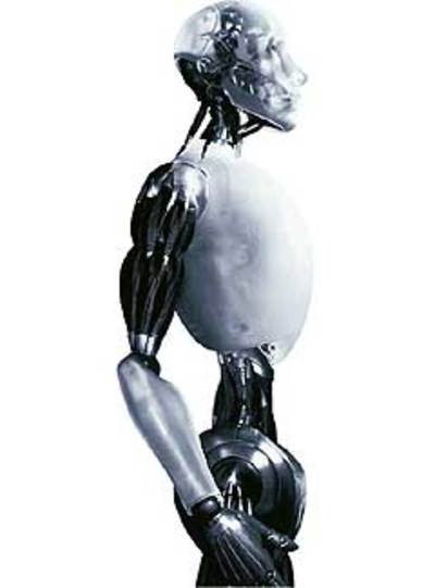 Here is the robot from I robot its a good little reference to its human 
