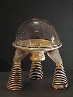 mike slobots likes rik allen mid century modern blown glass rocketships