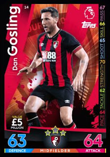 Match Attax 2018-2019 AFC Bournemouth Set Premier League