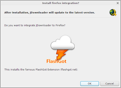 Option to install FlashGot during JDownloader installation