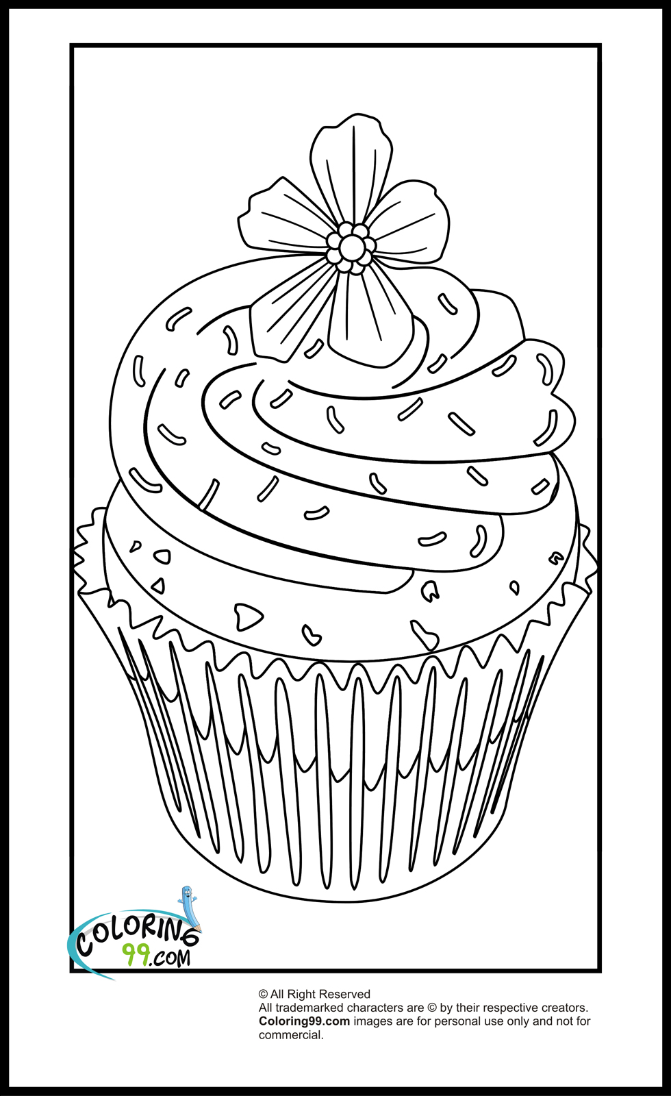 Cupcake Coloring Pages  Team colors