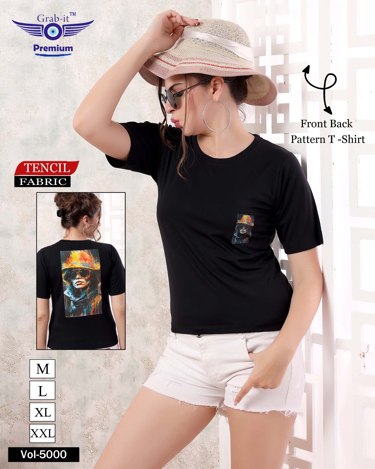Round Half Sleeve GM Girl's T Shirt, Size: XL XXL, Printed at Rs 190/piece  in Nagpur