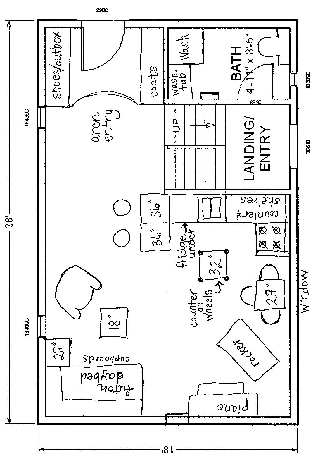 Small House Bluffton Floor plans for a Small House