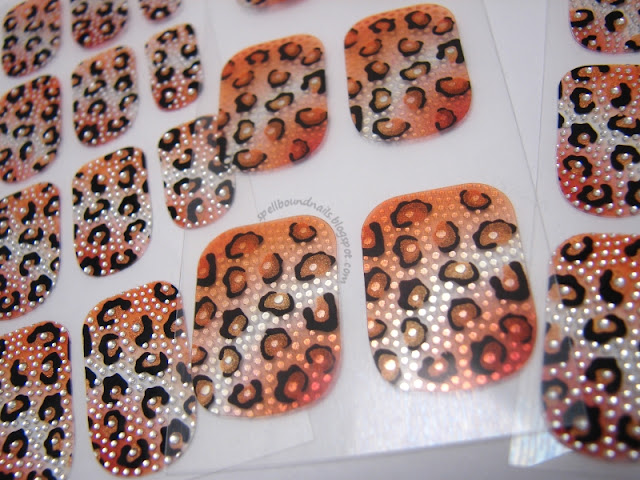 nails nailart nail art polish mani manicure Spellbound Kiss Nail Dress Princess stickers leopard print bling rhinestones Influenster Holiday VoxBox review image heavy picture swatch test